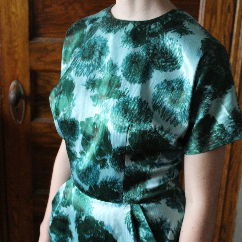 **VINTAGE** Midi Satin Party Dress